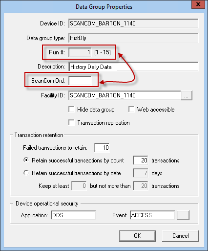 ScanCom Data Group Properties